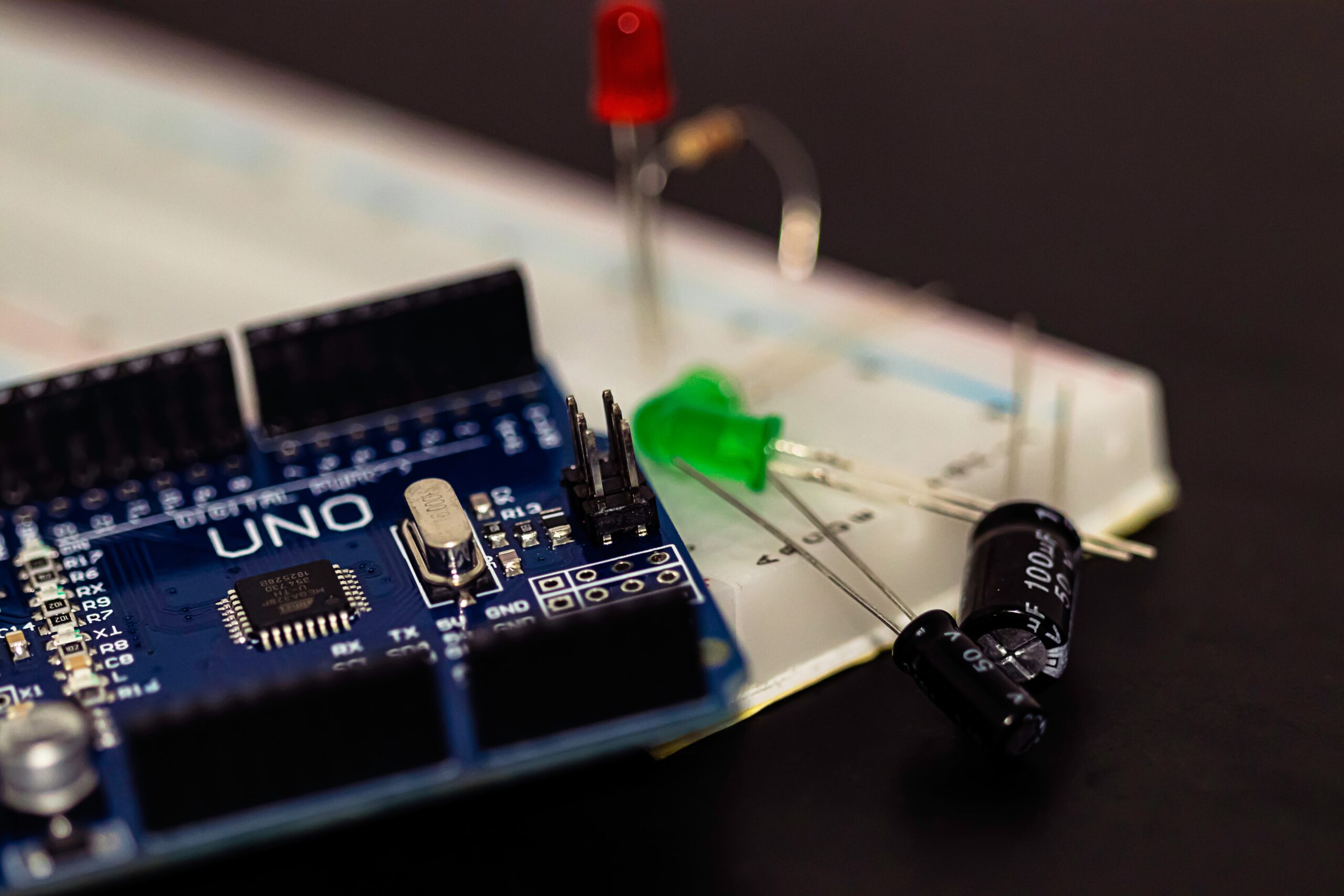 Arduino Uno bordje met LED